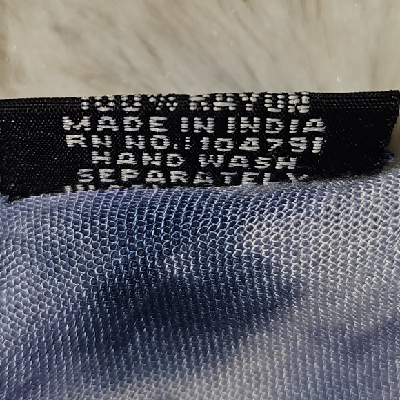 Summer Maxi Dress Blue Tie Die Rayon Sleeveless Tank Flowy Dress OS Lg - Picture 11 of 12